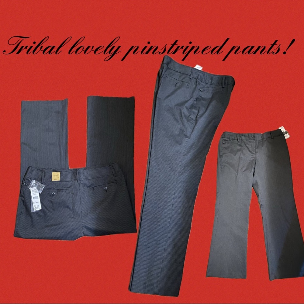 Tribal lovely pin striped trousers!